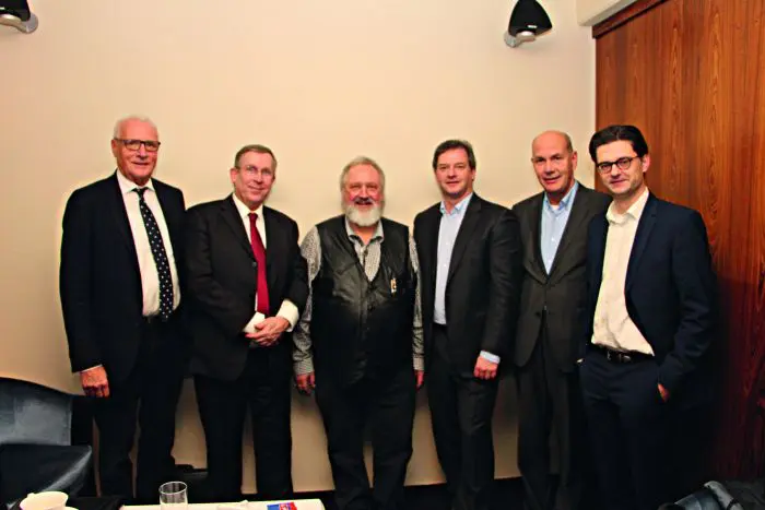 RA Dr. Dirk Usadel, RA Burkhard Goßens, Dr. Axel Friehoff (EGROH), Jürgen Baden (Bauerfeind), RA Thomas Bade und RA Torsten Bornemann