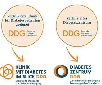 Die neuen Logos für die DDG-zertifizierten Einrichtungen