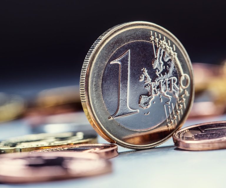 Eine 1-Euro-Münze
