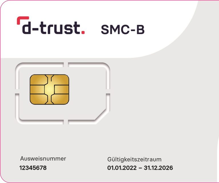 Muster für die Institutskarte (SMC-B) für die Telematikinfrastruktur